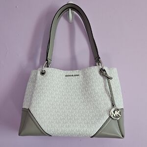 Michael Kors White and Gray Women's Bag